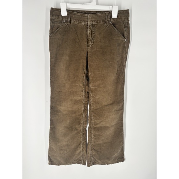 J.CREW Denim - 90s Vintage J. Crew Jeans Brown Corduroy Mid-Rise Boot Cut Sz 8 Indie Grunge